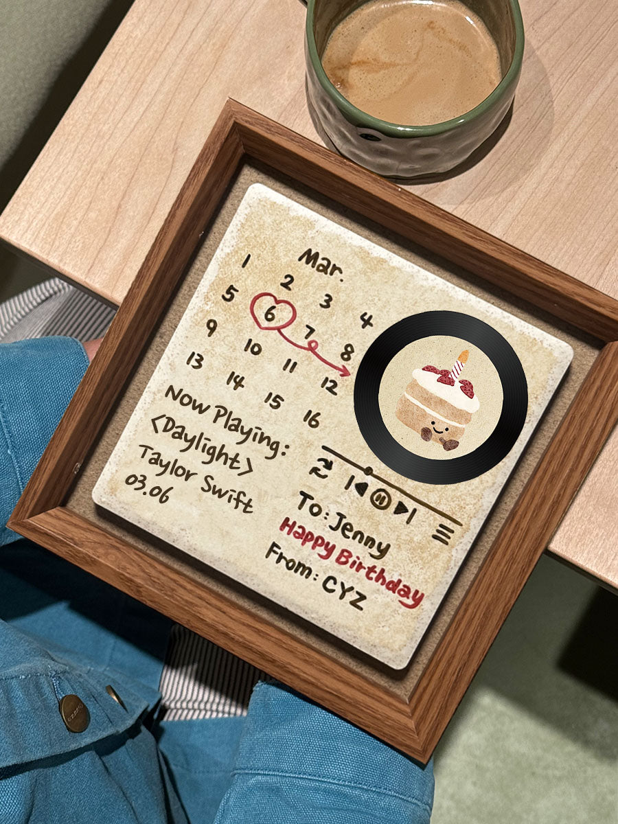 Music Frame, NFC Gift  with Hand-painted and Customized, Perfect Birthday Gifts