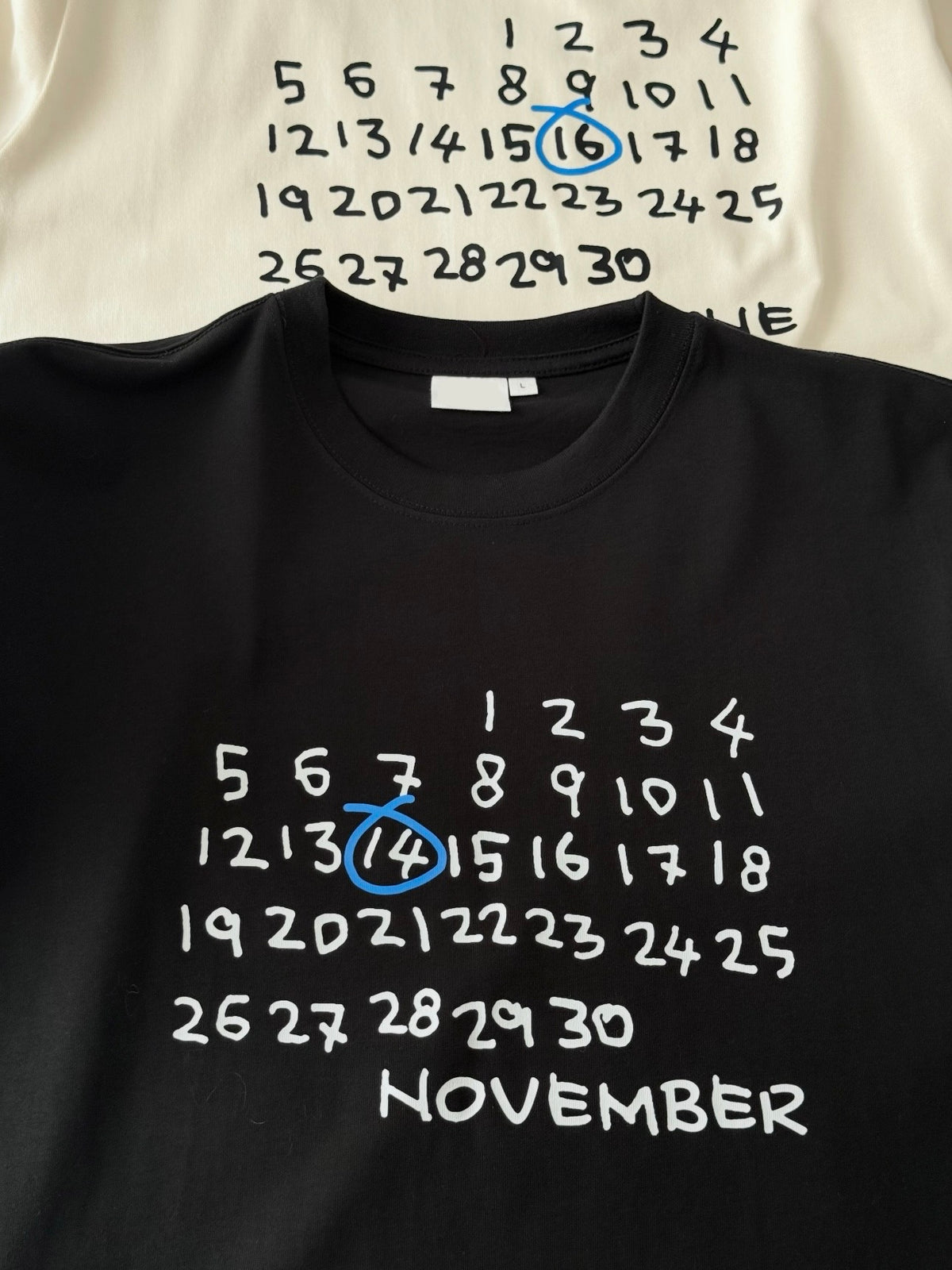 Custom Birthday Calendar T-Shirt (280 GSM Heavyweight)