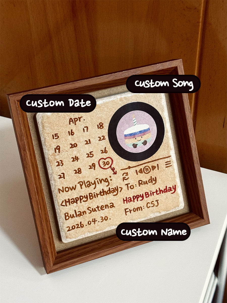 Music Frame, NFC Gift  with Hand-painted and Customized, Perfect Birthday Gifts