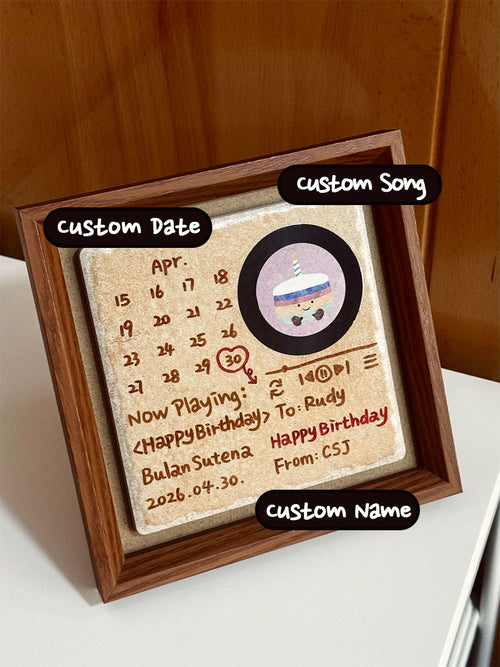 Music Frame, NFC Gift  with Hand-painted and Customized, Perfect Birthday Gifts