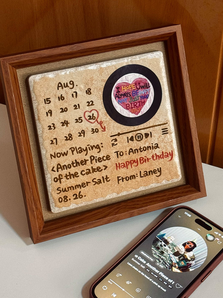 Music Frame, NFC Gift  with Hand-painted and Customized, Perfect Birthday Gifts