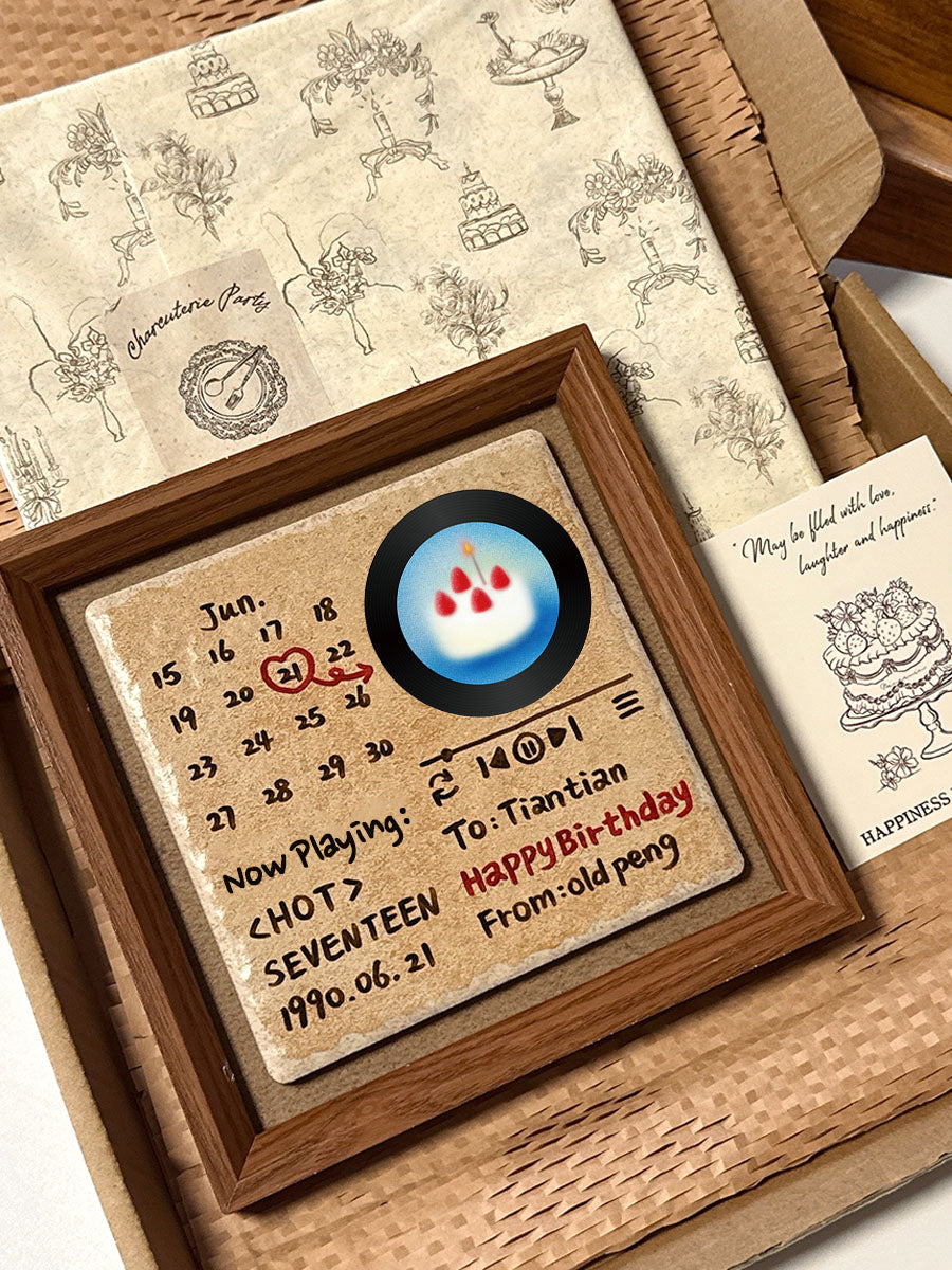 Music Frame, NFC Gift  with Hand-painted and Customized, Perfect Birthday Gifts
